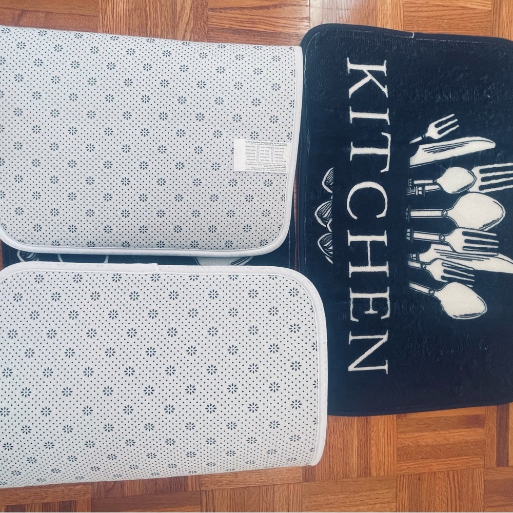Black Kitchen Mat Set - Picture 7 of 7